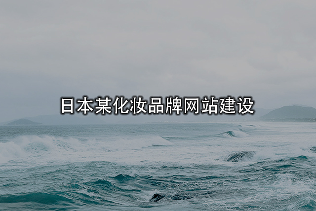 日本某化妝品牌網站建設